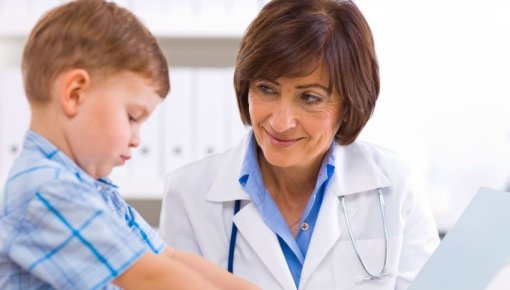 Photo of a boy at the doctor's