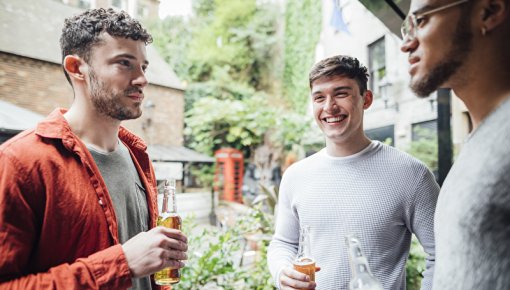 Photo of three young men