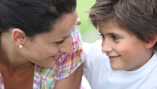 Photo of a mother and her son