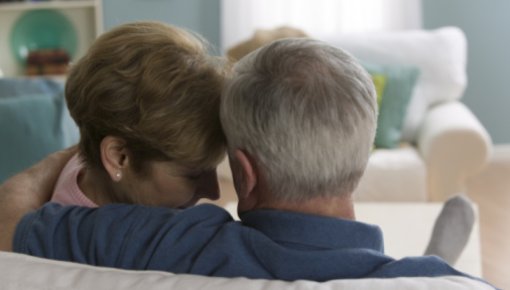 Photo of a couple embracing