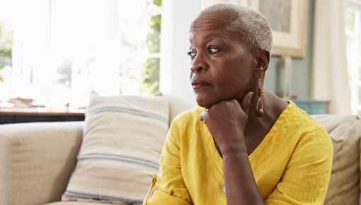 Photo of a woman lost in thought