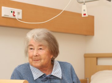 Photo of a woman at the hospital