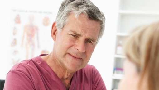 Photo of a patient at a doctor's appointment