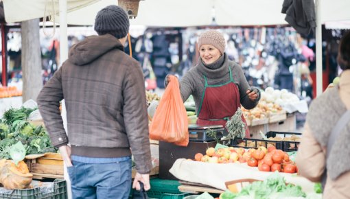 Photo of an outdoor market