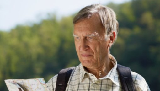 Photo of a man hiking