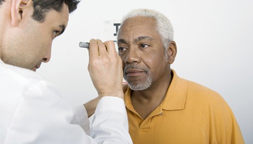 Photo of an eye exam