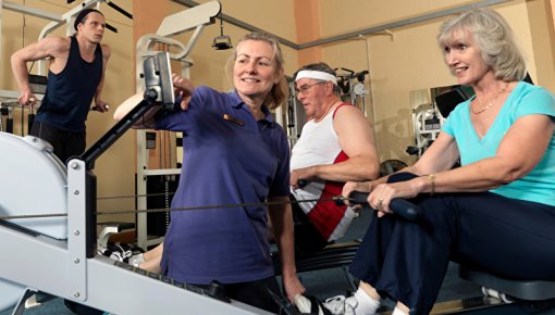 Photo of people training at a gym