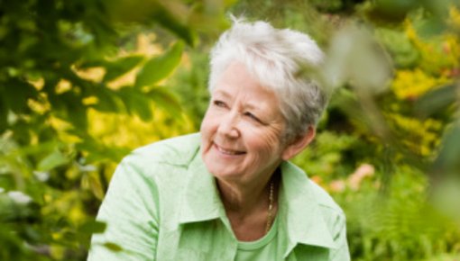 Photo of a woman gardening