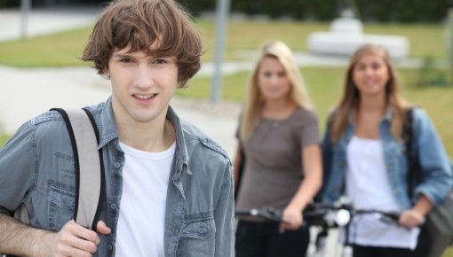 Photo of three teenagers