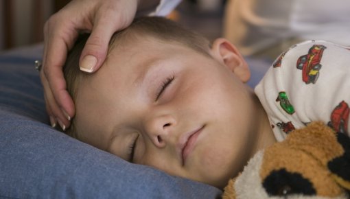 Photo of a boy sleeping