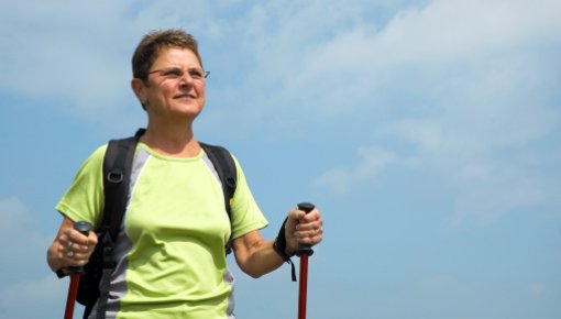 Photo of a woman walking