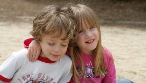 Photo of two children