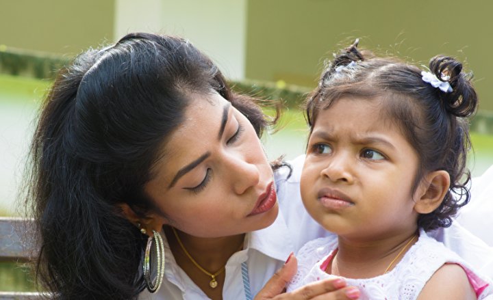 Photo of a mother with her young daughter
