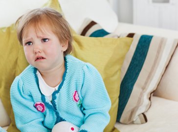 Photo of a girl crying