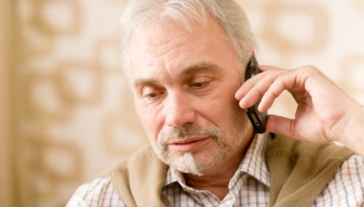 Photo of a man on the telephone