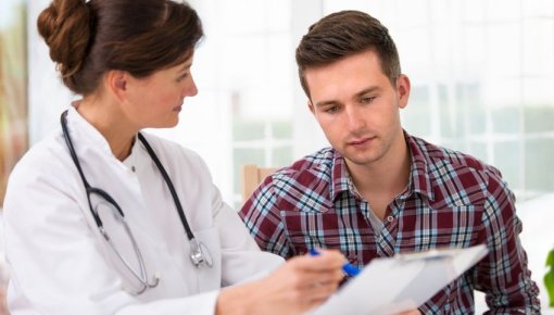 Photo of a doctor and patient