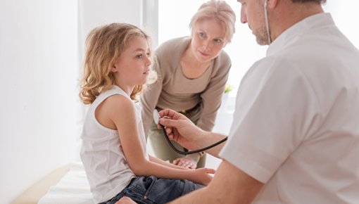 Photo of a girl during a medical examination
