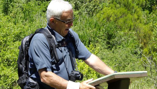 Photo of a man hiking