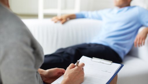 Photo of man at a therapy session