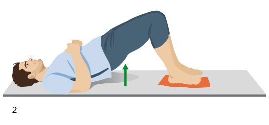 Illustration: Hamstring slider - second position