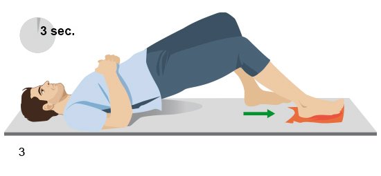 Illustration: Hamstring slider - third position
