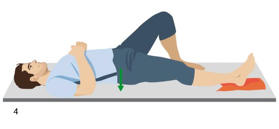 Illustration: Hamstring slider - fourth position