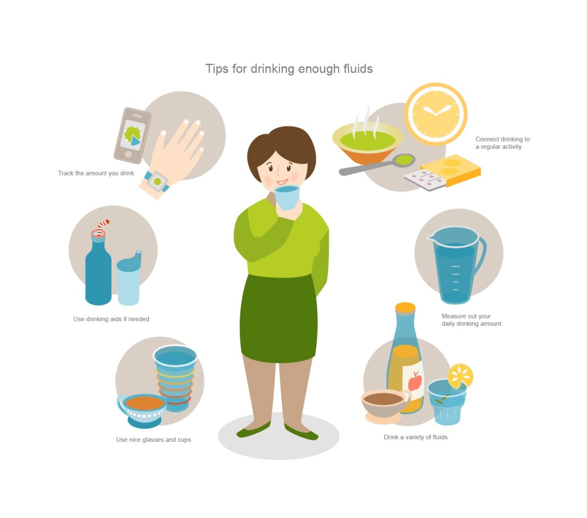 Illustration: Drinking enough: Tips and tricks 