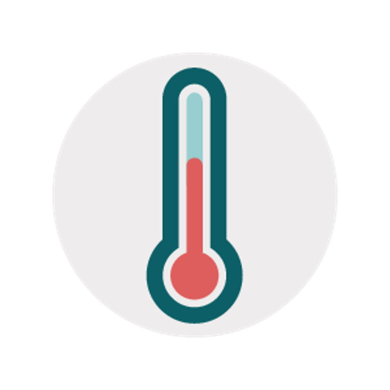 "High temperature" icon