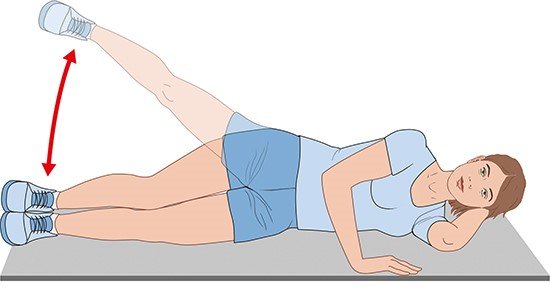 Illustration: Side leg raises