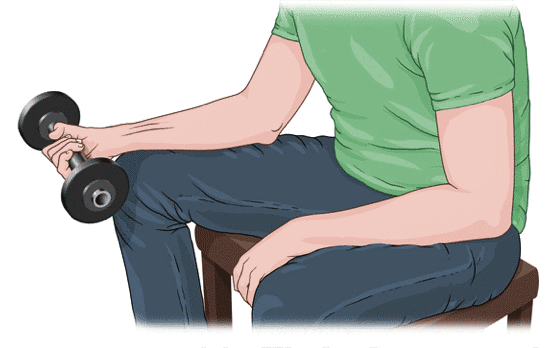 Animation: Strengthening exercise for golfer’s elbow