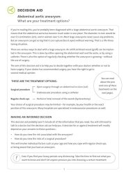 Abdominal aortic aneurysm decision aid