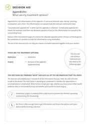 Preview of decision aid appendictis