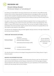 Preview of decision aid chronic kidney disease