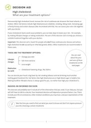 High cholesterol decision aid