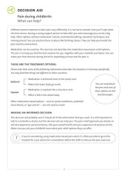 Preview of decision aid labor pain treatments