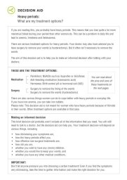 Picture: Heavy periods decision aid